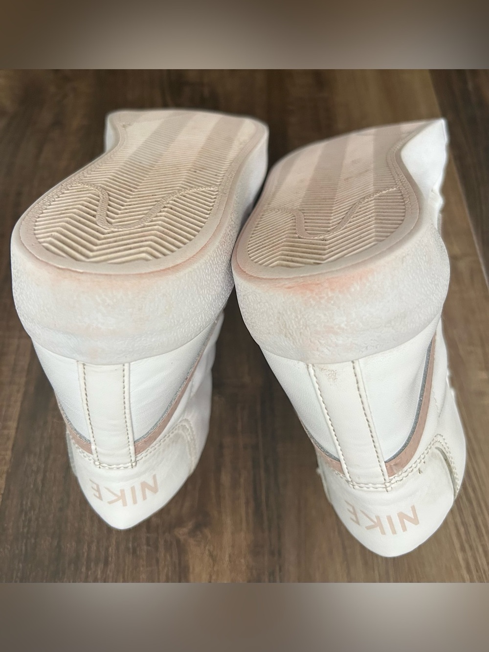 Nike Blazer Mid '77 Shoes Womens Size 10 White Pink Leather Sneakers CZ1055-118 - Picture 11 of 14